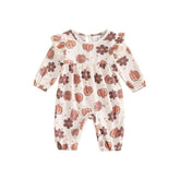 Boho Daisy Pumpkin Girl Romper